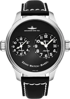 Zeno OS Pilot Dual TimeMen's Watch Model 8671-A1