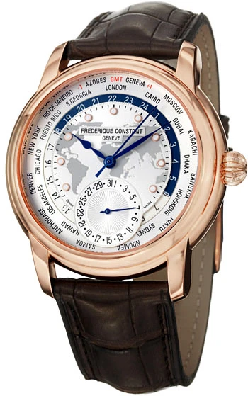 Frederique Constant Classics Worldtimer Men's Watch Model FC-718WM4H4 3 Frederique Constant Classics Worldtimer Men's Watch Model FC-718WM4H4