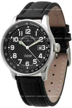 Zeno X-Large Pilot Carbon Automatic Men's Watch Model P554-s1